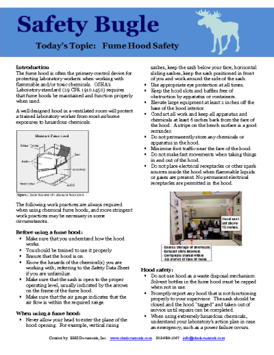 Fume Hood Safety